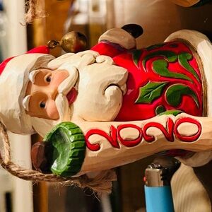 Jim Shore 2020 Santa Ornaments - Red and Green